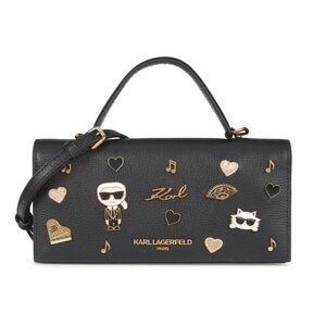 Karl Lagerfeld-Jacqueline Leather Convertible Wallet